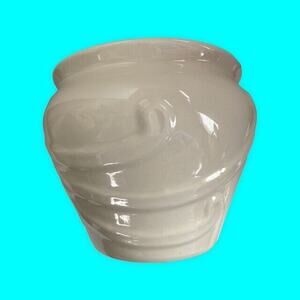 Vintage Coorsite White Art Mid Century Vase Planter FlowerPot Vase USA